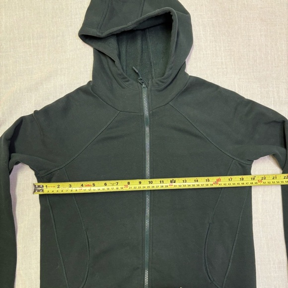Lole Women’s Small Dark Green Zip Up Hooded Sweatshirt Forest Hoody Comfy Spring - Picture 5 of 11
